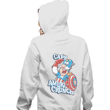 Load image into Gallery viewer, Shirts Zippered Hoodies, Unisex / Small / White Cap'n AmeriCrunch