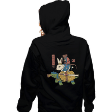 Load image into Gallery viewer, Shirts Zippered Hoodies, Unisex / Small / Black Kame, Usagi, and Ratto Ninjas