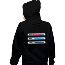 Load image into Gallery viewer, Secret_Shirts Zippered Hoodies, Unisex / Small / Black Current Stats