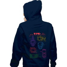 Load image into Gallery viewer, Daily_Deal_Shirts Zippered Hoodies, Unisex / Small / Navy Digivices