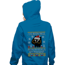 Load image into Gallery viewer, Daily_Deal_Shirts Zippered Hoodies, Unisex / Small / Royal Blue Where Is My Present