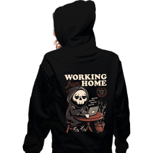 Load image into Gallery viewer, Shirts Zippered Hoodies, Unisex / Small / Black Working From Home