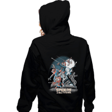 Load image into Gallery viewer, Shirts Zippered Hoodies, Unisex / Small / Black Spiders Of The Multiverse