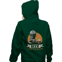 Load image into Gallery viewer, Shirts Zippered Hoodies, Unisex / Small / Irish green Beer Is Part Of My Religion
