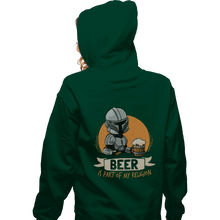 Load image into Gallery viewer, Shirts Zippered Hoodies, Unisex / Small / Irish green Beer Is Part Of My Religion