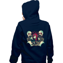 Load image into Gallery viewer, Daily_Deal_Shirts Zippered Hoodies, Unisex / Small / Navy Pumpkin Hill
