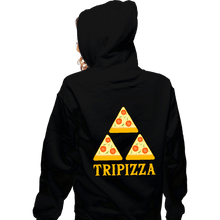 Load image into Gallery viewer, Shirts Zippered Hoodies, Unisex / Small / Black TriPizza