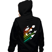 Load image into Gallery viewer, Shirts Zippered Hoodies, Unisex / Small / Black Warp Speed