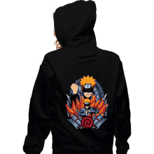 Load image into Gallery viewer, Daily_Deal_Shirts Zippered Hoodies, Unisex / Small / Black Ninja Crest
