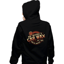 Load image into Gallery viewer, Daily_Deal_Shirts Zippered Hoodies, Unisex / Small / Black Miyagi Wax