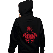 Load image into Gallery viewer, Shirts Zippered Hoodies, Unisex / Small / Black The Man Without Fear