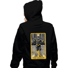 Load image into Gallery viewer, Daily_Deal_Shirts Zippered Hoodies, Unisex / Small / Black JL Tarot - The Chariot