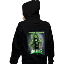 Load image into Gallery viewer, Daily_Deal_Shirts Zippered Hoodies, Unisex / Small / Black Camille Hulk