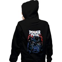 Load image into Gallery viewer, Secret_Shirts Zippered Hoodies, Unisex / Small / Black The Power Of Metal