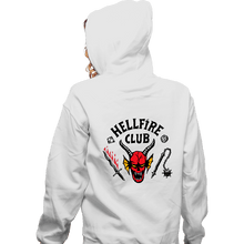 Load image into Gallery viewer, Secret_Shirts Zippered Hoodies, Unisex / Small / White Hellfire Club