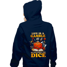 Load image into Gallery viewer, Shirts Zippered Hoodies, Unisex / Small / Navy Life Is A Gamble