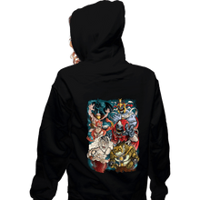 Load image into Gallery viewer, Secret_Shirts Zippered Hoodies, Unisex / Small / Black Saturday Villains