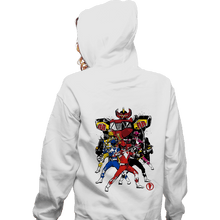 Load image into Gallery viewer, Shirts Zippered Hoodies, Unisex / Small / White Power Rangers Sumi-e