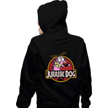 Load image into Gallery viewer, Daily_Deal_Shirts Zippered Hoodies, Unisex / Small / Black Jurassic Dog