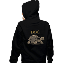 Load image into Gallery viewer, Daily_Deal_Shirts Zippered Hoodies, Unisex / Small / Black Dog Ahead