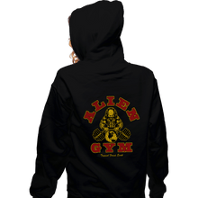 Load image into Gallery viewer, Daily_Deal_Shirts Zippered Hoodies, Unisex / Small / Black Alien Gym
