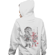 Load image into Gallery viewer, Shirts Zippered Hoodies, Unisex / Small / White Majora's Sumi-e