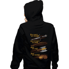 Load image into Gallery viewer, Daily_Deal_Shirts Zippered Hoodies, Unisex / Small / Black Holy Ring