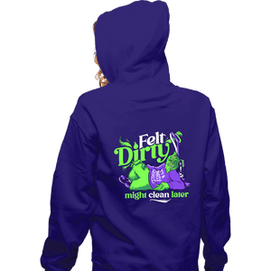 Daily_Deal_Shirts Zippered Hoodies, Unisex / Small / Violet Might Clean Later