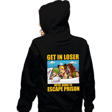 Load image into Gallery viewer, Daily_Deal_Shirts Zippered Hoodies, Unisex / Small / Black Prison Escape