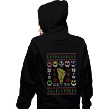 Load image into Gallery viewer, Shirts Zippered Hoodies, Unisex / Small / Black Mighty Morphin Christmas