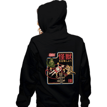 Load image into Gallery viewer, Secret_Shirts Zippered Hoodies, Unisex / Small / Black Lets Summon Kaiju