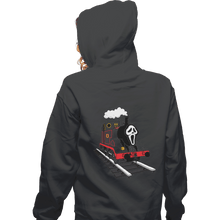 Load image into Gallery viewer, Shirts Pullover Hoodies, Unisex / Small / Charcoal Ghostface Train