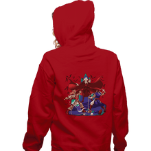 Load image into Gallery viewer, Shirts Zippered Hoodies, Unisex / Small / Red Smashelvania