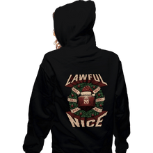 Load image into Gallery viewer, Shirts Zippered Hoodies, Unisex / Small / Black Lawful Nice Christmas