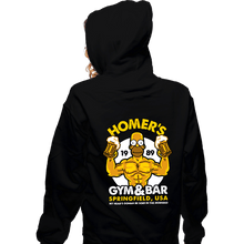Load image into Gallery viewer, Shirts Zippered Hoodies, Unisex / Small / Black Homer's Gym