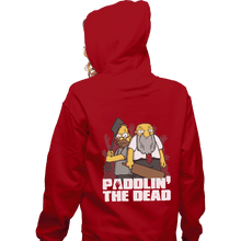 Load image into Gallery viewer, Shirts Pullover Hoodies, Unisex / Small / Red Paddlin' The Dead