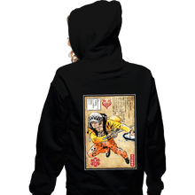 Load image into Gallery viewer, Daily_Deal_Shirts Zippered Hoodies, Unisex / Small / Black Surgeon of Death Woodblock