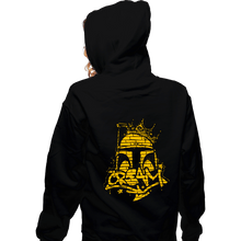 Load image into Gallery viewer, Daily_Deal_Shirts Zippered Hoodies, Unisex / Small / Black Credits Rule Everything Around Me