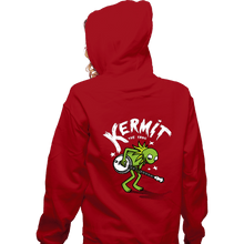 Load image into Gallery viewer, Shirts Zippered Hoodies, Unisex / Small / Red Banjoist Frog