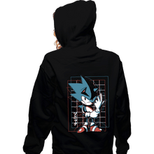 Load image into Gallery viewer, Shirts Zippered Hoodies, Unisex / Small / Black 3D Hedgehog