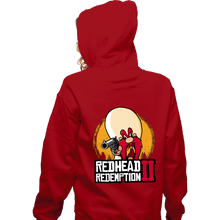 Load image into Gallery viewer, Shirts Zippered Hoodies, Unisex / Small / Red Readhead Redemption II