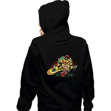 Load image into Gallery viewer, Daily_Deal_Shirts Zippered Hoodies, Unisex / Small / Black Bowser the Hutt