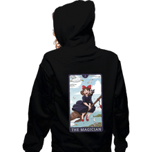 Load image into Gallery viewer, Daily_Deal_Shirts Zippered Hoodies, Unisex / Small / Black Tarot Ghibli The Magician