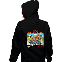Load image into Gallery viewer, Daily_Deal_Shirts Zippered Hoodies, Unisex / Small / Black SuperJurassic Kart