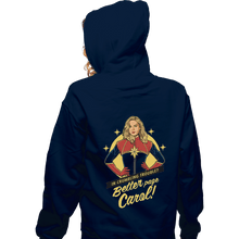 Load image into Gallery viewer, Shirts Zippered Hoodies, Unisex / Small / Navy Better Page Carol