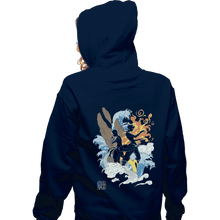 Load image into Gallery viewer, Shirts Pullover Hoodies, Unisex / Small / Navy Two Avatars
