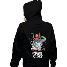 Load image into Gallery viewer, Secret_Shirts Zippered Hoodies, Unisex / Small / Black The Spirit Story