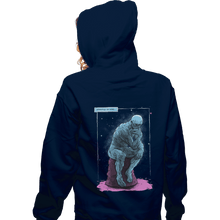 Load image into Gallery viewer, Shirts Pullover Hoodies, Unisex / Small / Navy Blue Thinker