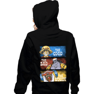 Daily_Deal_Shirts Zippered Hoodies, Unisex / Small / Black The Good, The Bad, The Buggy