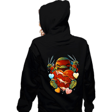 Load image into Gallery viewer, Daily_Deal_Shirts Zippered Hoodies, Unisex / Small / Black Love Turtle